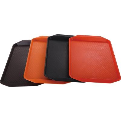 China Fast Food Tray Restaurant Serving Trays For Tea Home Rectangular Plastic Kitchen Cake Fast Food Restaurant Hotel Plastic Serving Tray for sale