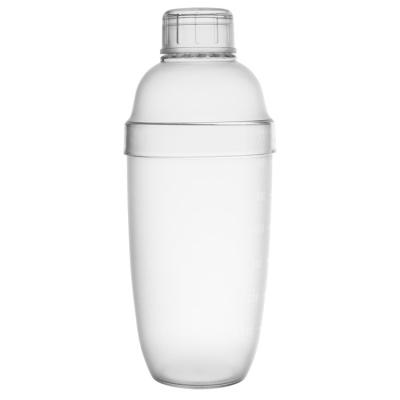 China PC Home Bar Tools Cocktail Shaker Bar Tools Plastic Clear Shaker Bottle for sale