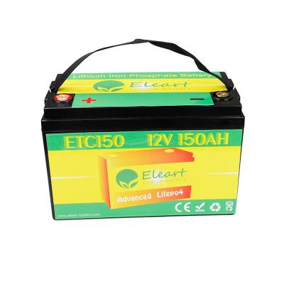 China good lifepo4 battery price good prices lifepo4 battery 12V 150A with black case lithium rv deep cycle battery for sale