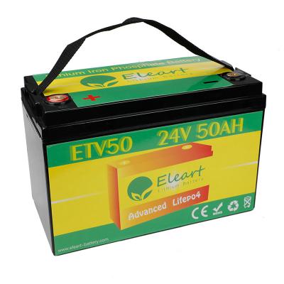 China Lifepo4 24V 50AH rechargeable battery instead of 50AH lead acid battery for sale