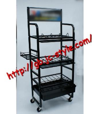 China Yoga single sided promotional merchandise prop display stand/custom sports prop display rack for sale