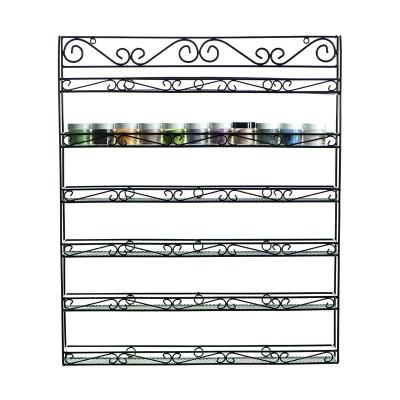 China Countertop Nail Polish Bottles Rack Nail Polish Holder Metal Rack for sale