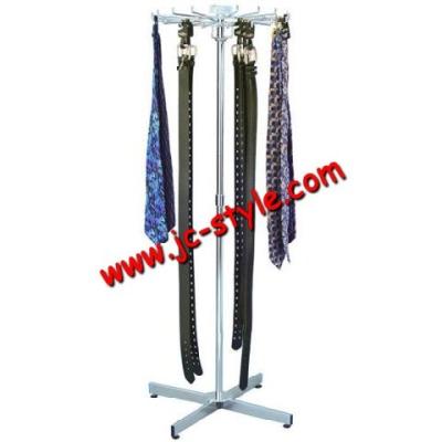 China Custom Double Sided Floor Peg Hooks Display Stand For Belts Clothing Accessories Display Rack And Link Mall Sales/Store/Socks Retail Displays for sale