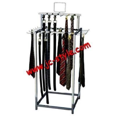 China Supermarket sales promotion single sided leather belt display racks and stands/metal retail hook tie display rack/tie hanging displays for sale