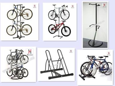 China Retail Shop Custom Metal Mountain Bike Display Stand For Promotion / Useful Single Sided Cycling Bicycle Storage Rack Display Rack for sale