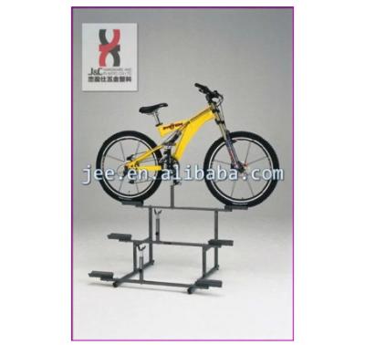 China POP Single Sided Metallic Free Flooring Bicycle Display Racks And Stands / Convenient Recycling Display Stand / Retail Stable Bike Display Rack for sale