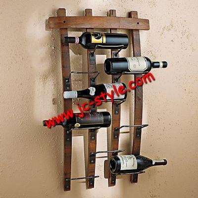 China Single Sided Contemporary Metal Hangs Red Wine Bottles Display Rack/Decorative Wall Mounted Whiskey Shelf Liquor Wine Rack/Wine Display Rack for sale