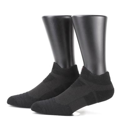 China Breathable Black Socks Cycling Ankle Cotton For Women Mens To Mesh Low Cushion Feet Cut Out Running Socks for sale