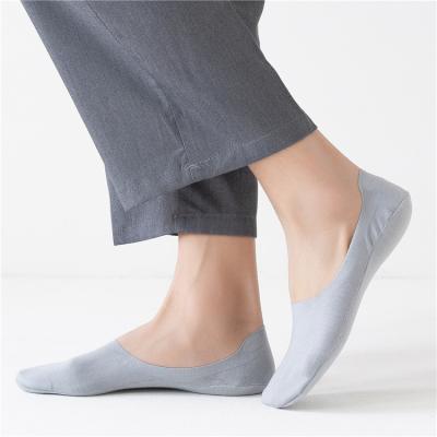 China Breathable QUICK DRY No Show Ice Boat Silk Flat Line Hoops Men's Skin Color Invisible Socks for sale