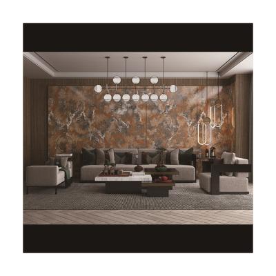 China Modern Most Popular Agglomerated Artificial Marble Stone Exterior Wall Decoration Emperador Slab Kitchen From China for sale