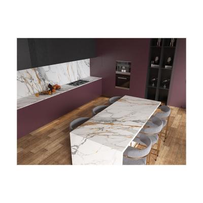 China Factory Price Manufacturer Supplier Large Format Tile Modern Stone Marble Floors Large Size Porcelain Table Top Slab With Agglomerated Stone for sale