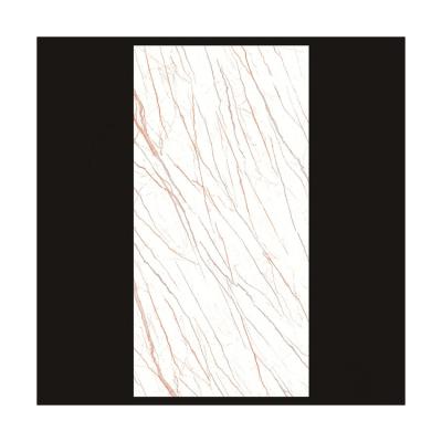 China Modern Exterior High Glossy Anti-corrosion Artificial Calacatta Stone Wall Cladding Panel Calacatta Slab for sale