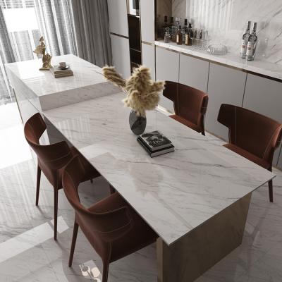 China Modern Manufacturer Artificial Agglomerated Large Stone Slabs For Kitchen Countertops for sale