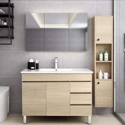 China Modern Style Waterproof PVC Bathroom Storage Cabinet for sale