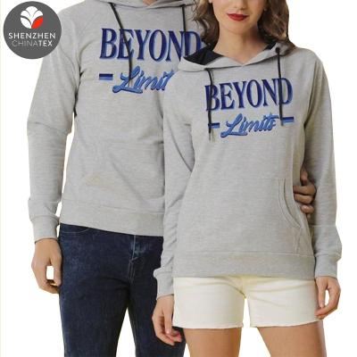 China Breathable Unisex Couples Set Letter Print Classic Fit Clothing Vintage Color Soft Touch Skin Friendly Reglan Sleeve Hoodie Sweatshirts for sale