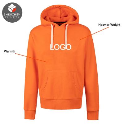 China Anti-pilling High Quality Nano Washed Heavyweight Autumn Winter Hoodies Pullover Brushed OEM Back Shear Cloth Sweatshirt Cotton Fleece for sale