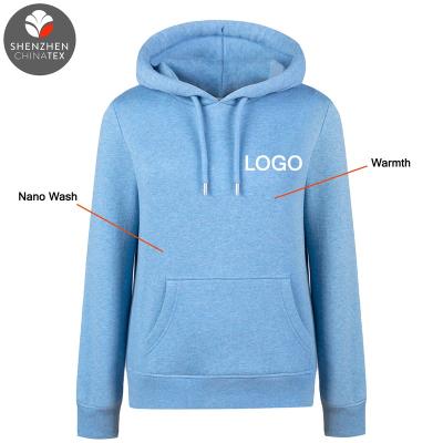 China Custom Anti-pilling Logo Fleece Pullover Classics Women Sweater Ladies Cotton Fleece Blank Hoodies New Arrival for sale