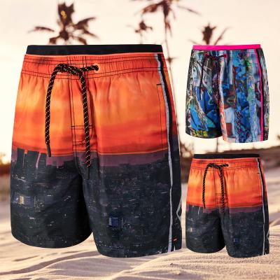 China Wholesale QUICK DRY Customize Short Print Water Resistance Quick Dry Beach For Men Custom Printing Loose Style Vacation Shorts for sale