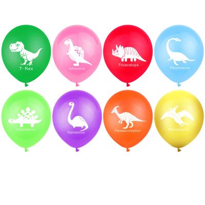 China Cartoon 12 Inch Dinosaur Jurassic Theme Kid Birthday Party Supplies Latex Balloon Kids Birthday Party Decoration Balloons Bulk for sale