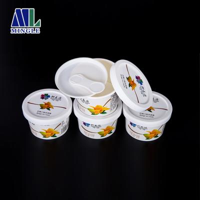 China Top Selling PP Food Grade Paper Ice Cream Cup Tube / Ice Cream Container for sale