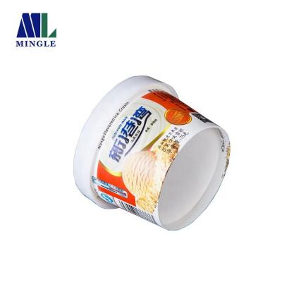 China Disposable Disposable Paper Cup Printing Paper Ice Cream Small Yogurt Cup Container With Lid for sale