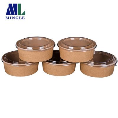 China Disposable Environmental Friendly Disposable Paper Bowl Salad Wrapping Paper Bowl for sale