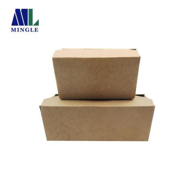 China New Design Biodegradable Packaging Box Food / Packaging Dinner Lunch Paper Box Fast Food Packaging for sale