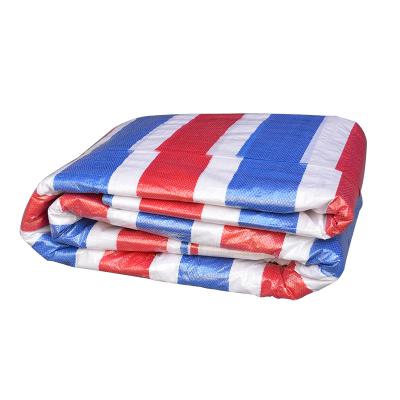 China Water Resistant PP Garden Furniture Films Waterproof Sunscreen Cloth Other Plastic Products Shading Dustproof Color Striped Tarps for sale