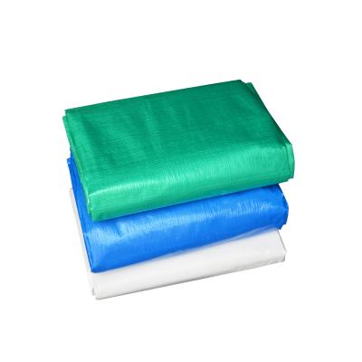 China Hot Selling Water Resistant Green Color Pe Plastic Tarpaulin Woven Fabric Waterproof Tarpaulin for sale