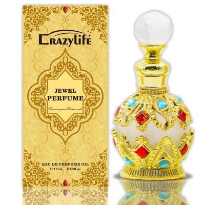 China 15 ml Crown Glamour Arabisch Midden-Oosten Dubai Vrouwen essentiële olie parfum dropper fles Te koop