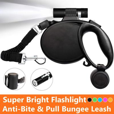 China Lighted Expandable Dog Leash With Flashlight 7.3