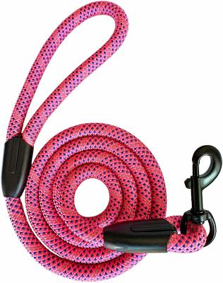 China Highly Reflective Nylon Dog Leash Comfortable Handle for sale