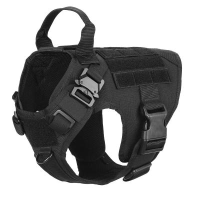 China 1050D Nylon Tactical Dog Chest Harness With No Pulling Front Clip Leash Attachment for sale