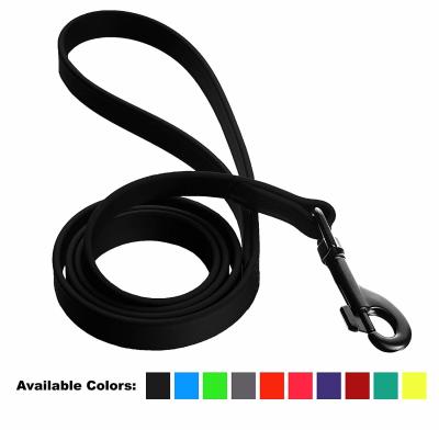 China Biothane Waterproof Dog Leash , 4' 6' Dog Training Leash With Black Hardware for sale