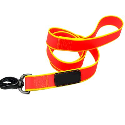 China 4ft Orange Waterproof Dog Leash , No Pull Unchewable Dog Leash For Small Medium Large Dogs for sale