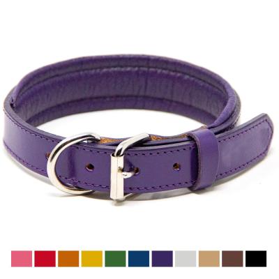 China Durable Handmade Dog Leather Leashes , Genuine Full Grain Leather Dog Collar for sale