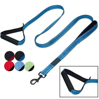 China Padded Dual Handles Dog Training Leash , Heavy Duty Dog Lead Multifunctional for sale