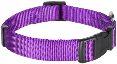 China Solid Color Regula Martingale Adjustable Nylon Dog Collar for sale