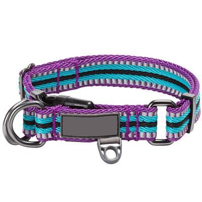 China Nylon Reflective Martingale Collar Machine Washable High Visibility Dog Collar for sale