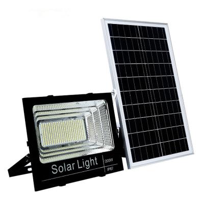 China 100W Lithium battery Dusk To Dawn Solar Motion Sensor High Power Led Flood Light for sale