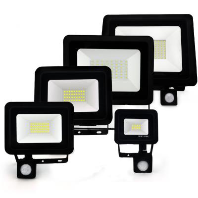 China Rechargeable SMD2835 IP66 Waterproof LED Flood Lights PIR Sensor for sale