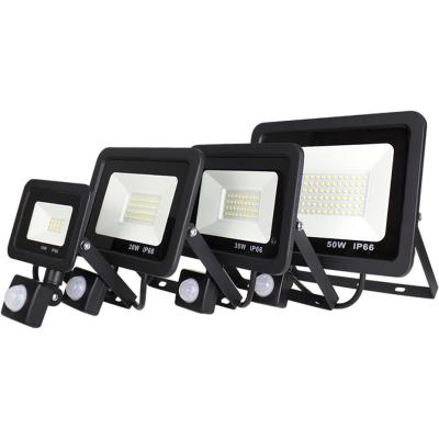 China Cool White IP66 50W 20W 10W LED Flood Light With PIR Sensor for sale