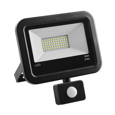 China IP66 30W 6500K Waterproof LED Flood Lights WithHuman Body Sensor for sale