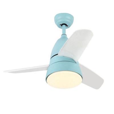 China 42 Inch Flush Mounted 3 Blade Wood Ceiling Fan With Light Energy Saving for sale