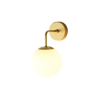 China Modern the best-selling spherical gold wall lamp made in China for sale