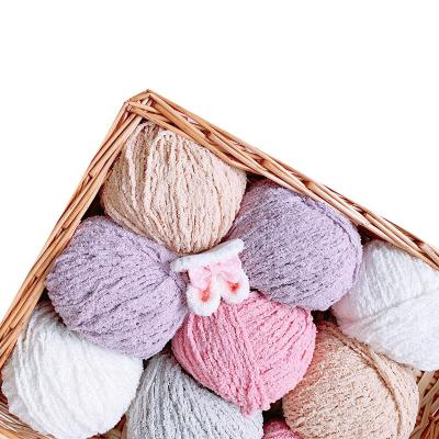 China Wholesale Chenille Yarn Anti-pilling Hand Threads DIY Knitting Yarn Finger Loop Yarn Woven Scarf Hatthread for sale