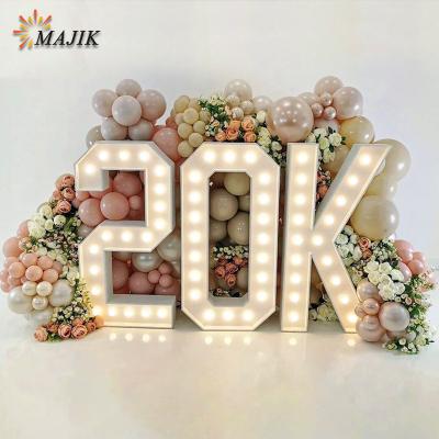 China LED Light Bulbs OEM ODM Electronic Signs Lights Letters Tall For Wedding Party Atmosphere Lamp LED Letter Sign Giant Custom Light Up Letters for sale