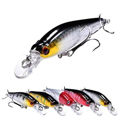 China 5 Colors Eco - Friendly 6# For Bait Lure Hooks Artificial Minnow Fishing Hard Lures for sale