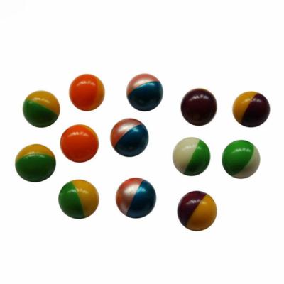 China Eco-friendly 0.68 Caliber Biodegradable Paintballs Peg Paintball With Double Color for sale