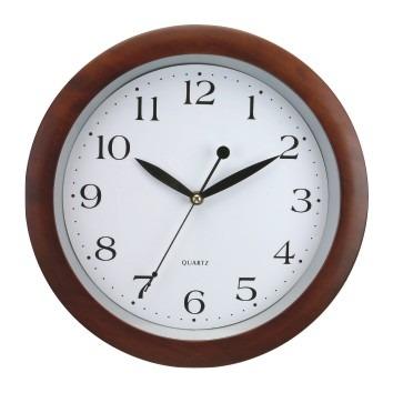 China Retro Vintage Antique Wood Silent Movement Battery Operated Wall Clock Pearl Style Quartz Battery Operated Home Decorative Time Clock for sale